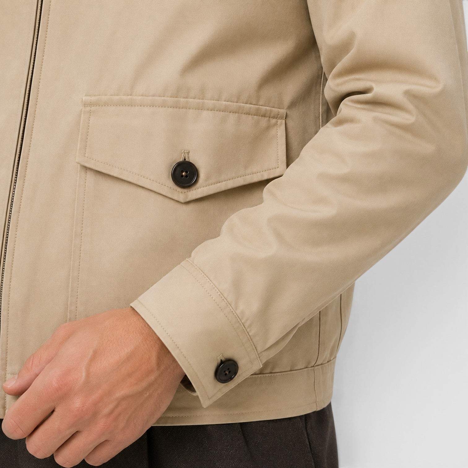 Monvaline | Men's Harrington Zip Jacket – Smart Casual Classic