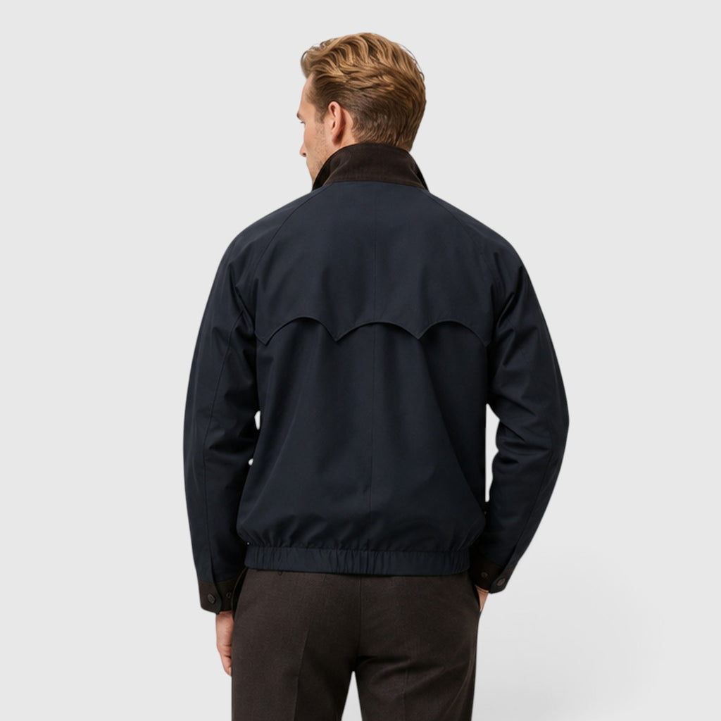 Monvaline | Men's Harrington Zip Jacket – Smart Casual Classic