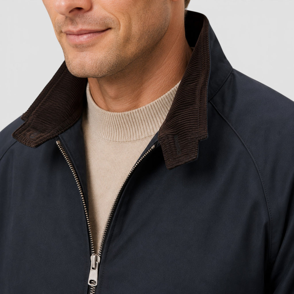 Monvaline | Men's Harrington Zip Jacket – Smart Casual Classic
