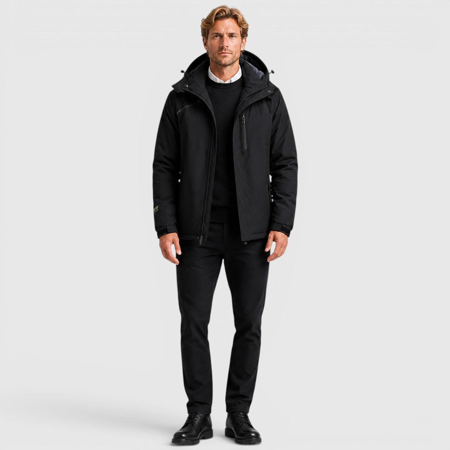 Monvaline | Men's Hooded Waterproof Windproof Insulated Jacket