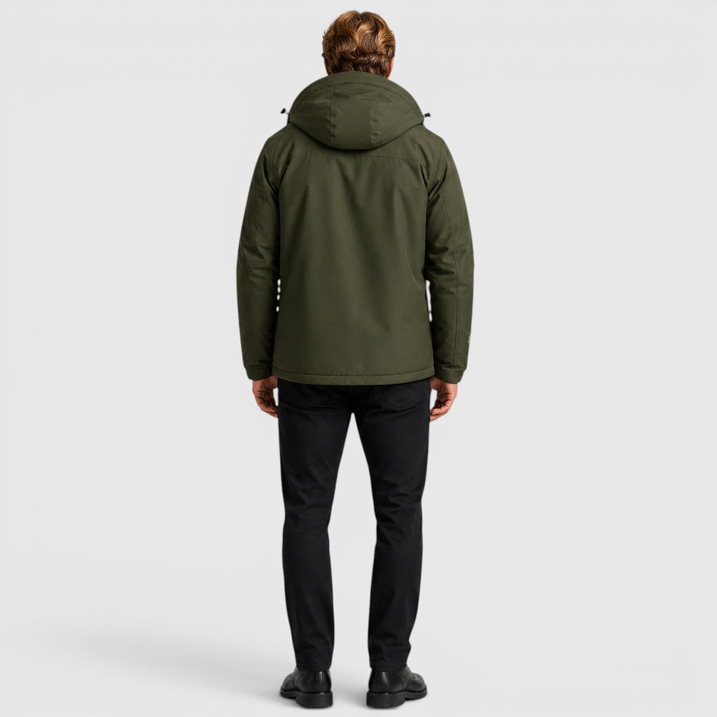 Monvaline | Men's Hooded Waterproof Windproof Insulated Jacket