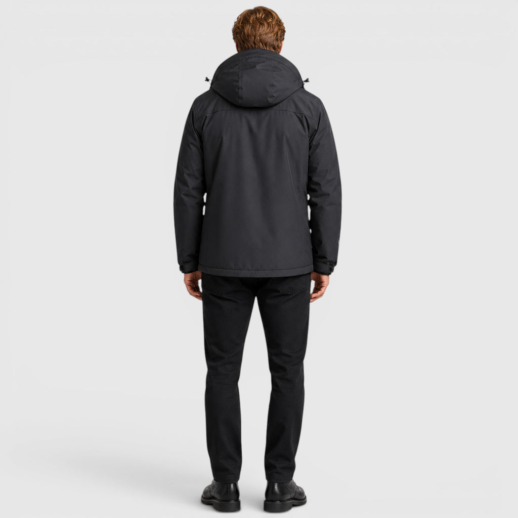 Monvaline | Men's Hooded Waterproof Windproof Insulated Jacket