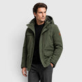 Monvaline | Men's Hooded Parka Jacket – Fleece Lined Mid-Length