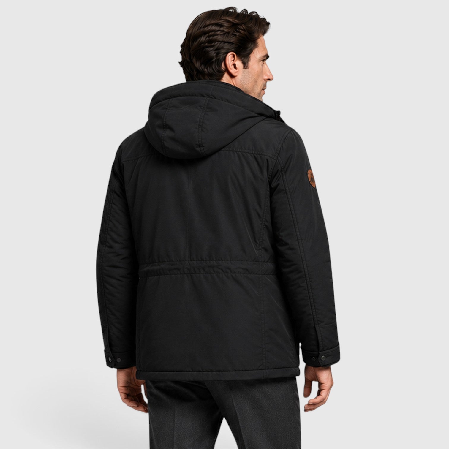 Monvaline | Men's Hooded Parka Jacket – Fleece Lined Mid-Length