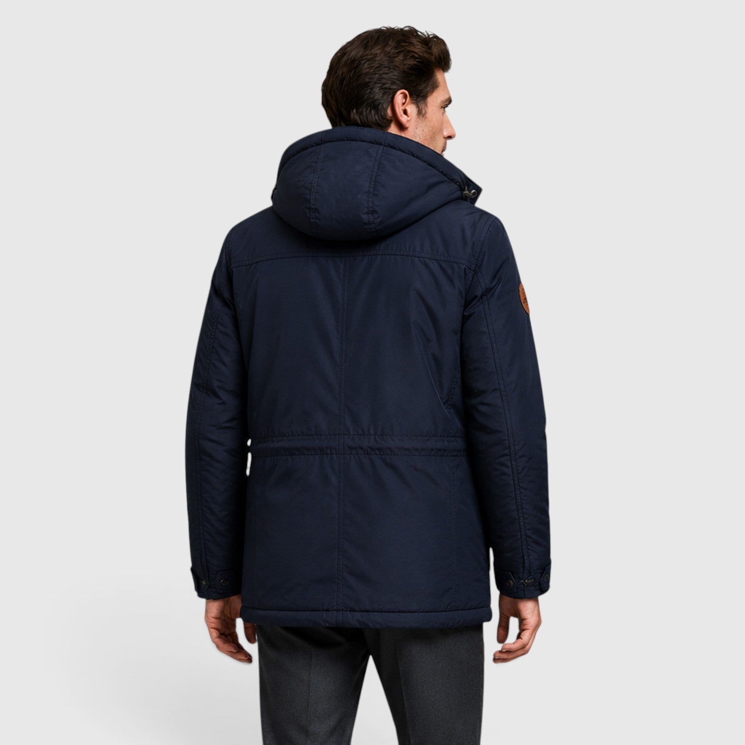 Monvaline | Men's Hooded Parka Jacket – Fleece Lined Mid-Length