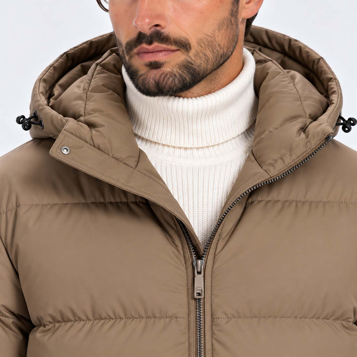 Monvaline | Men's Hooded Puffer Jacket Padded Winter Coat