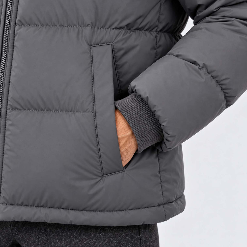 Monvaline | Men's Hooded Puffer Jacket Padded Winter Coat