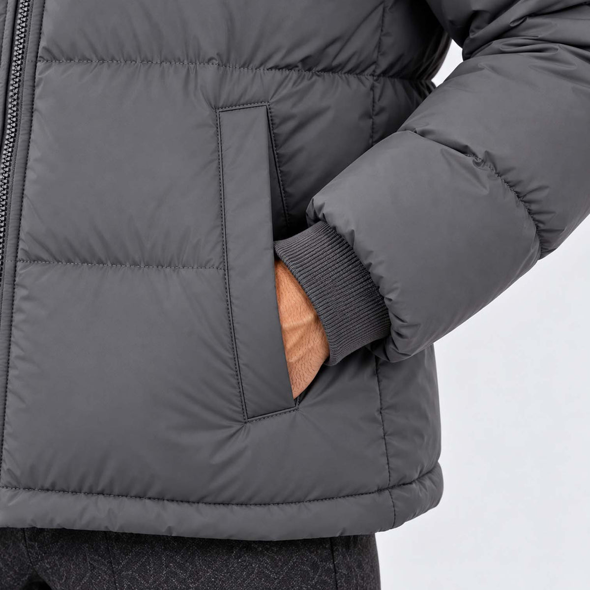 Monvaline | Men's Hooded Puffer Jacket Padded Winter Coat