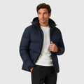 Monvaline | Men's Hooded Puffer Jacket – Thick Quilted Winter Coat