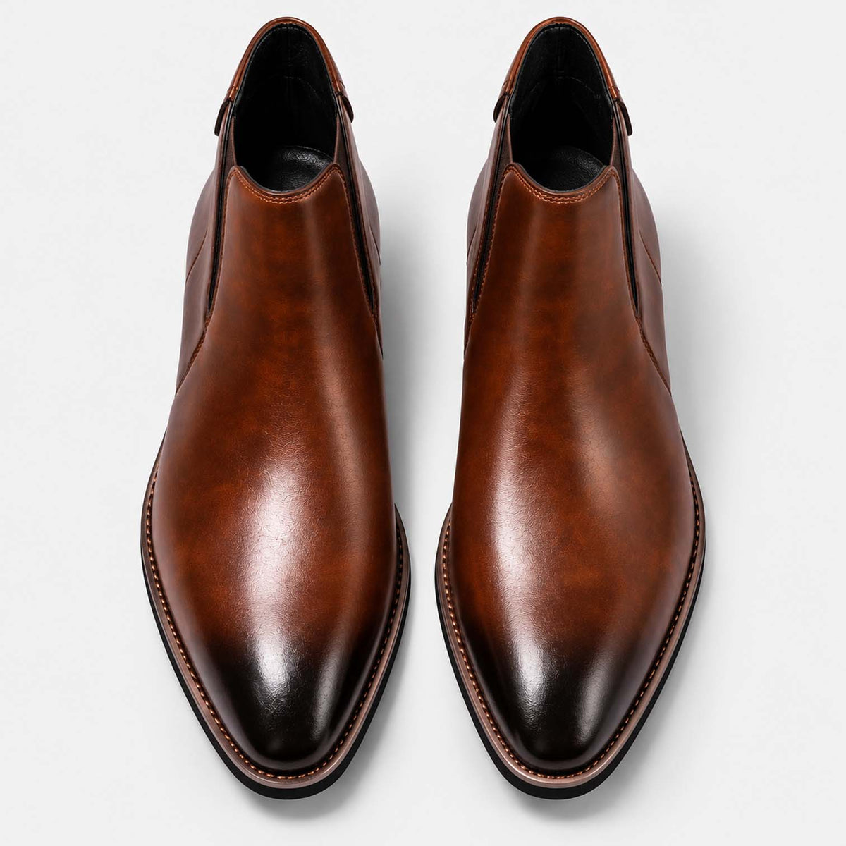 Monvaline | Men's Italian Leather Dress Boots Vintage Style