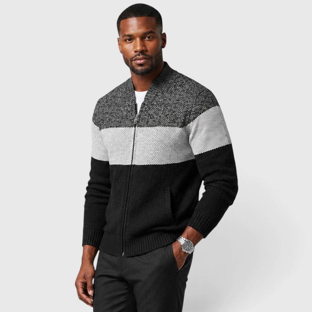Monvaline | Men's Italian Wool Cardigan for Warmth and Everyday Comfort