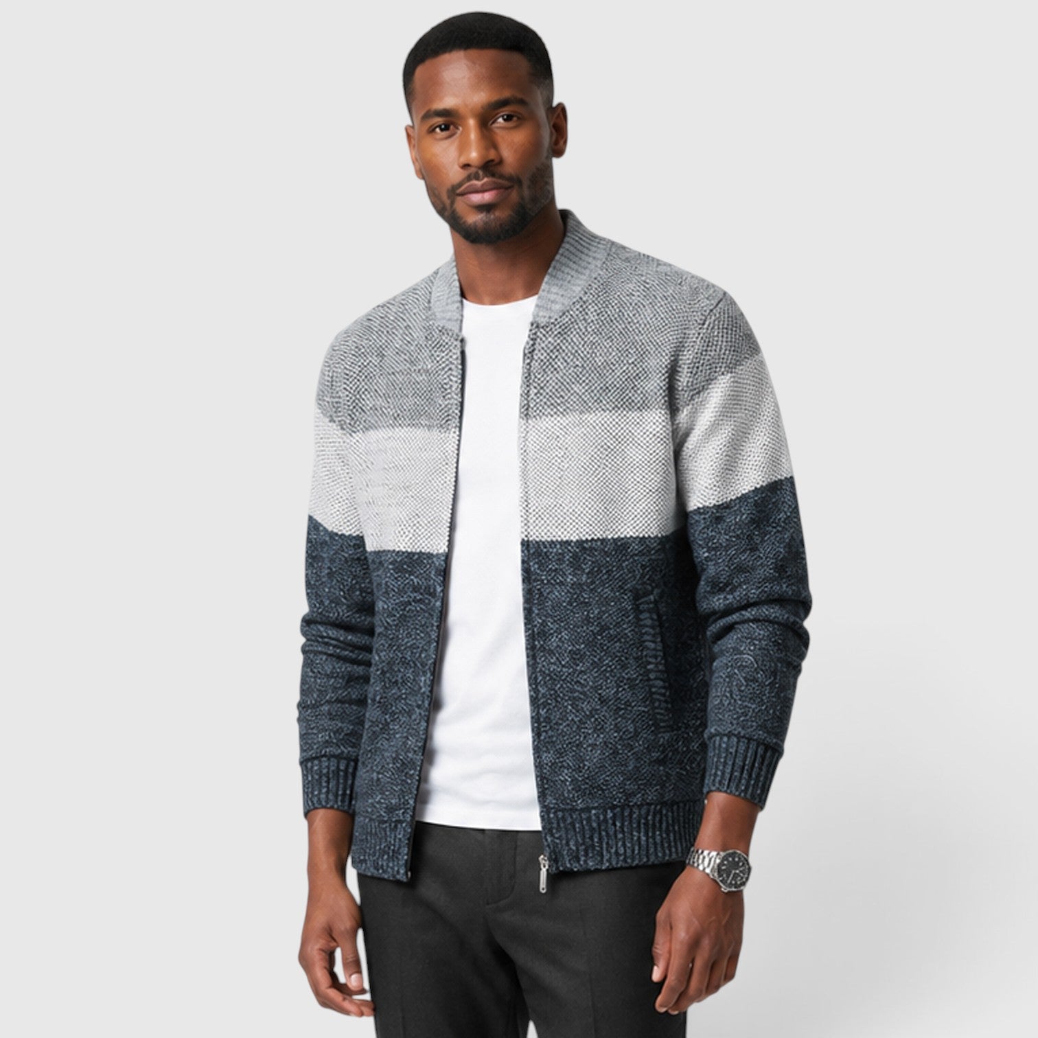 Monvaline | Men's Italian Wool Cardigan for Warmth and Everyday Comfort