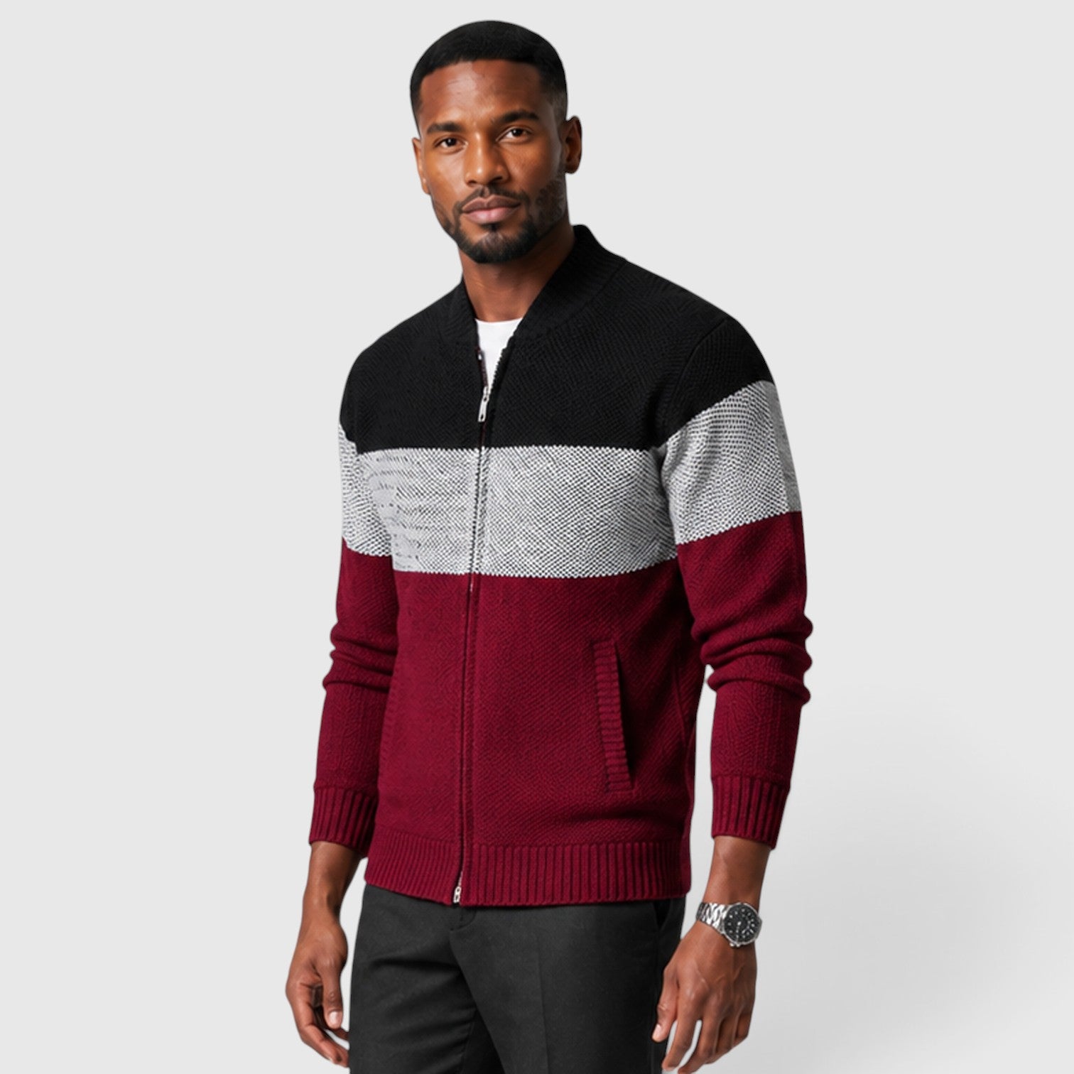 Monvaline | Men's Italian Wool Cardigan for Warmth and Everyday Comfort