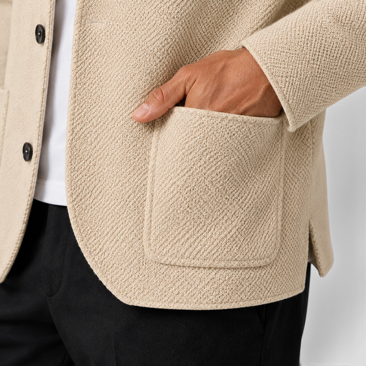 Monvaline | Men's Knit Cardigan Collared Button-Up Classic Style