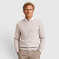 Monvaline | Men's Knit Round Neck Relaxed Fit Pullover