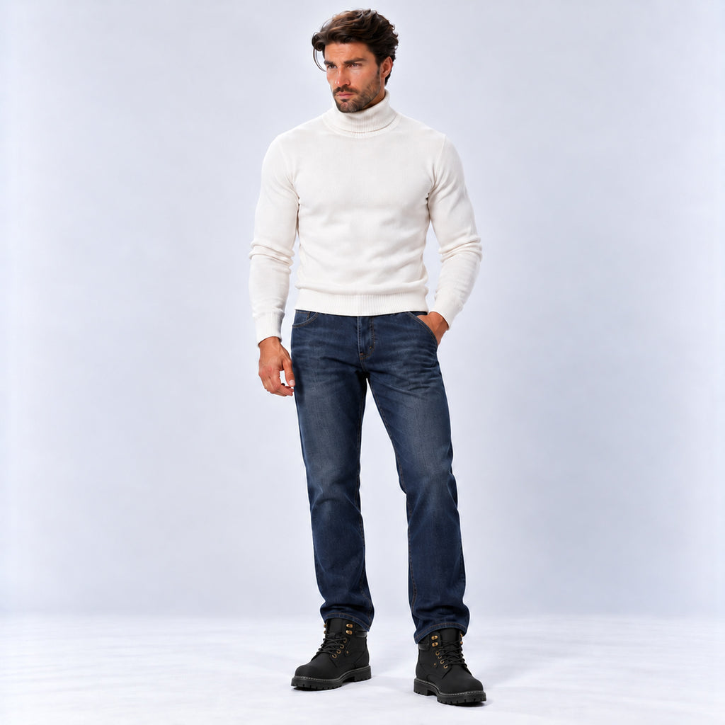 Monvaline | Men's Lace-Up Ankle Boots – Chunky Sole Winter Boots