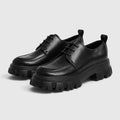 Monvaline | Men's Leather Chunky Sole Casual Loafers