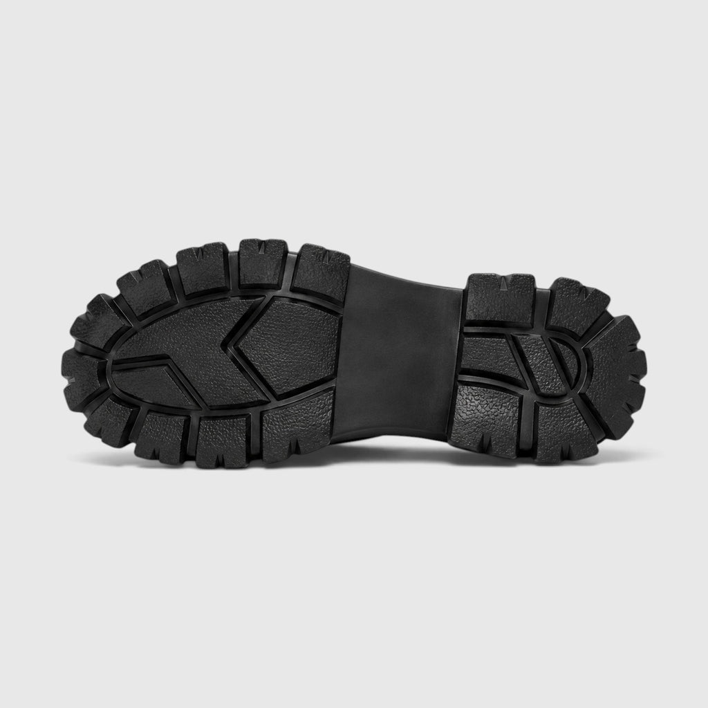 Monvaline | Men's Leather Chunky Sole Casual Loafers