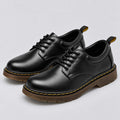 Monvaline | Men's Leather Derby Shoes – Chunky Sole Lace-Up