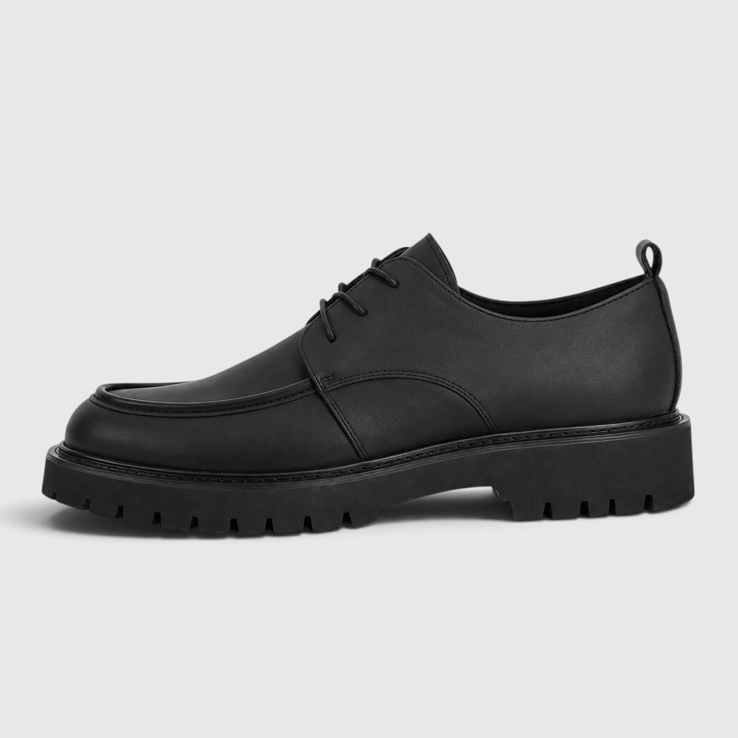 Monvaline | Men's Leather Lace-Up Casual Shoes