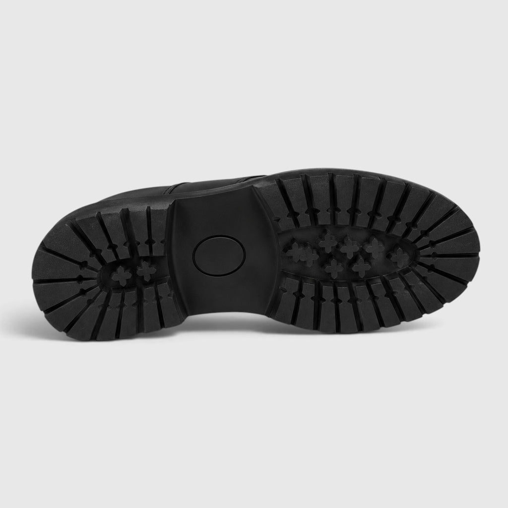 Monvaline | Men's Leather Lace-Up Casual Shoes