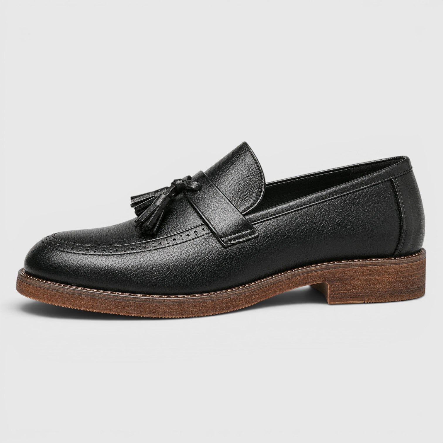 Monvaline | Men's Leather Loafers - Comfortable British Style Casual Shoes