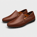 Monvaline | Men's Leather Loafers – Hand-Stitched Comfort Shoes