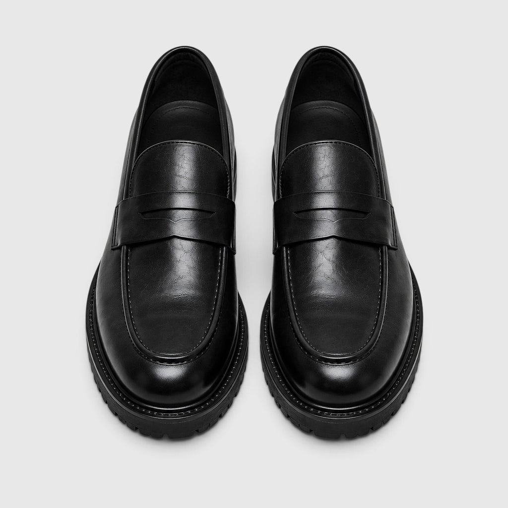 Monvaline | Men's Leather Slip-On Smart Casual Loafers