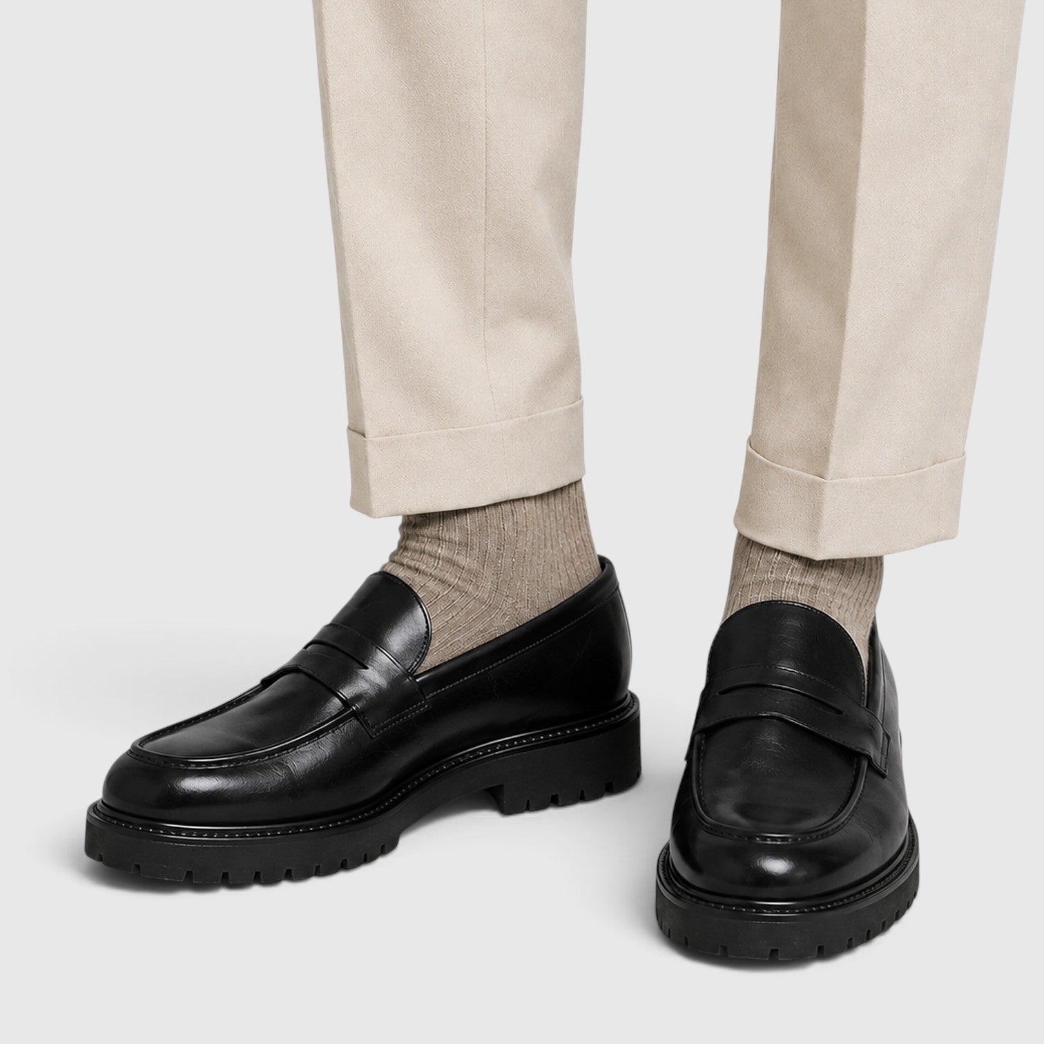Monvaline | Men's Leather Slip-On Smart Casual Loafers