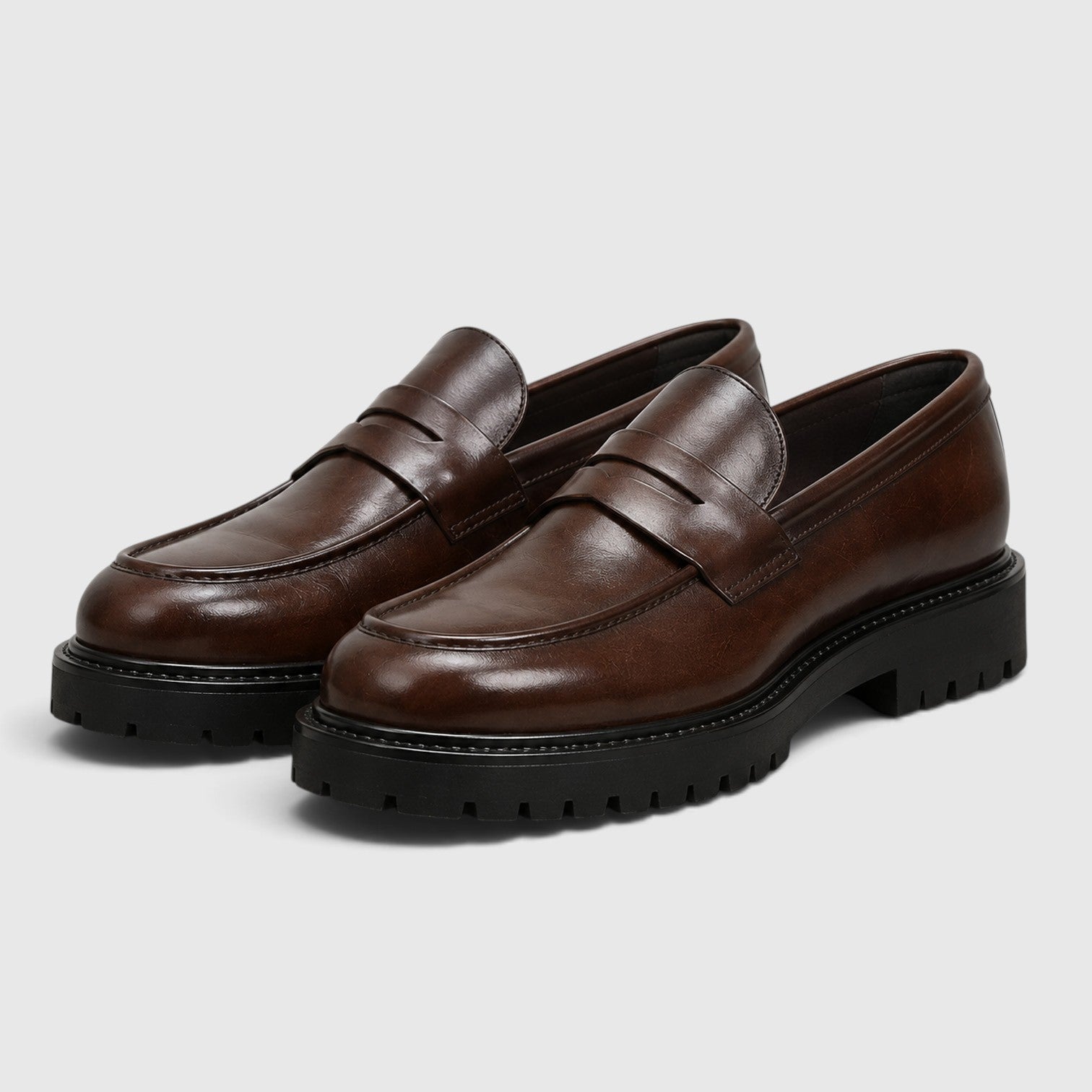 Monvaline | Men's Leather Slip-On Smart Casual Loafers