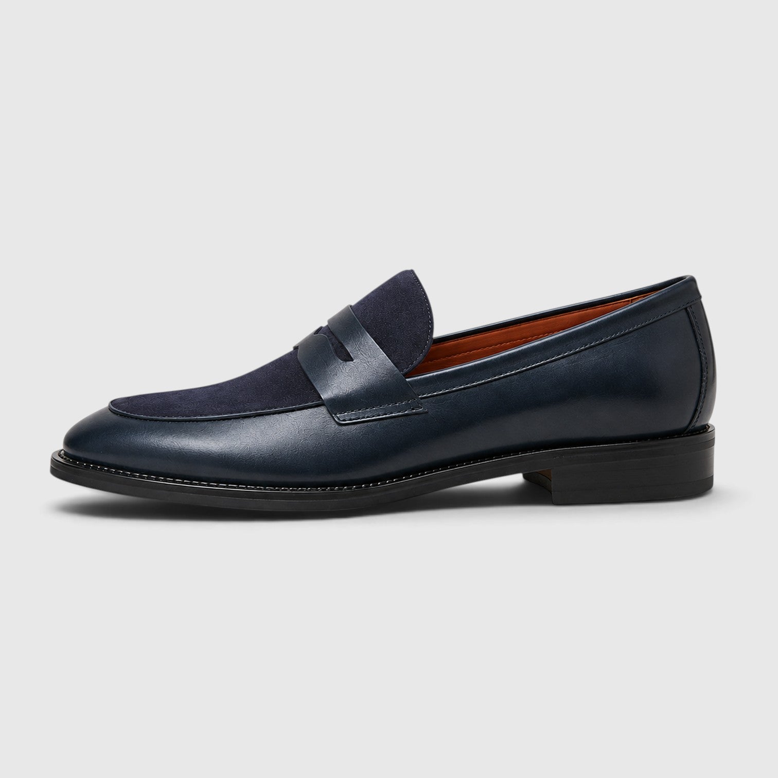 Monvaline | Men's Leather & Suede Casual Shoes – Stitched Design