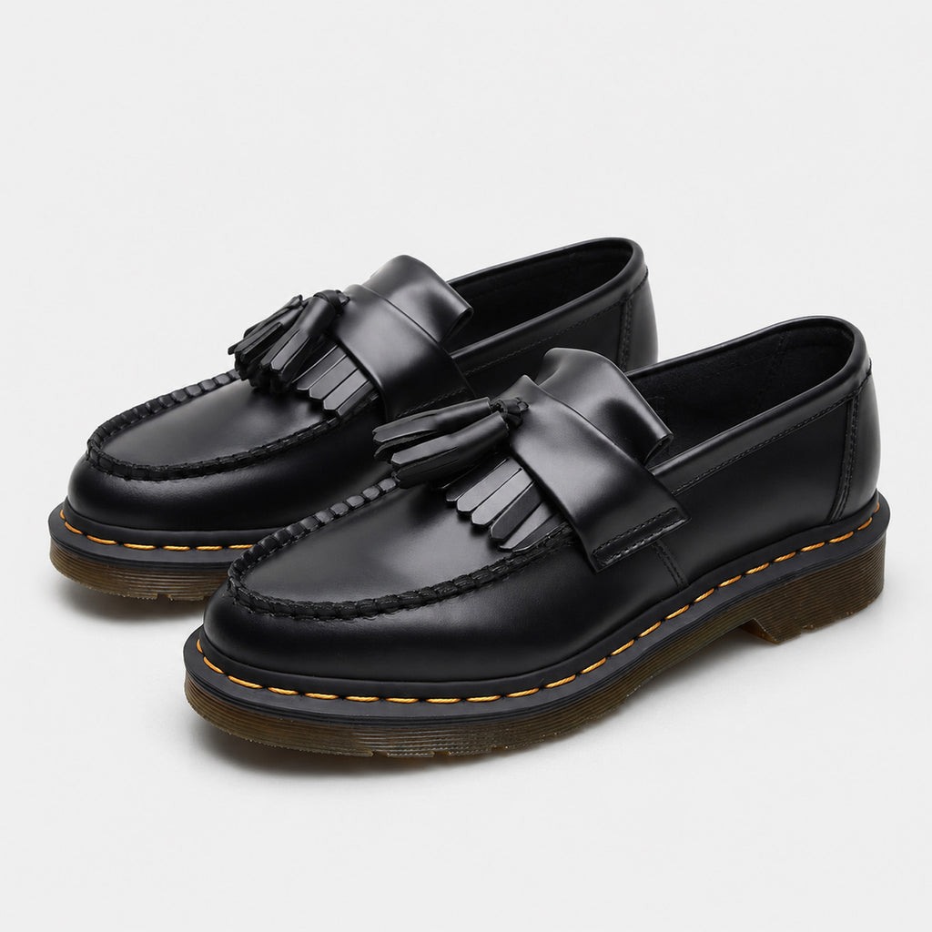 Monvaline | Men's Leather Tassel Loafers Chunky Sole British Style