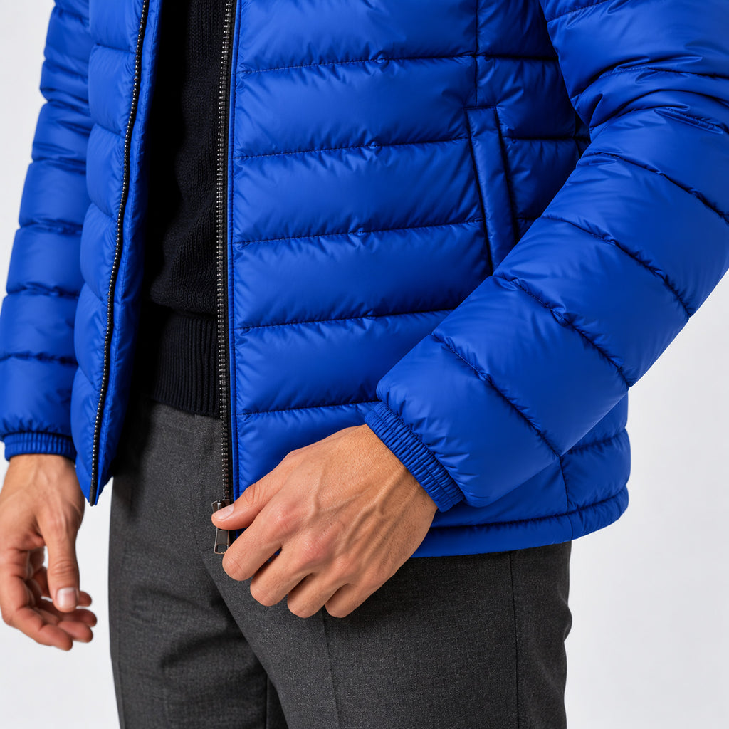 Monvaline | Men's Lightweight Hooded Puffer Jacket Quilted