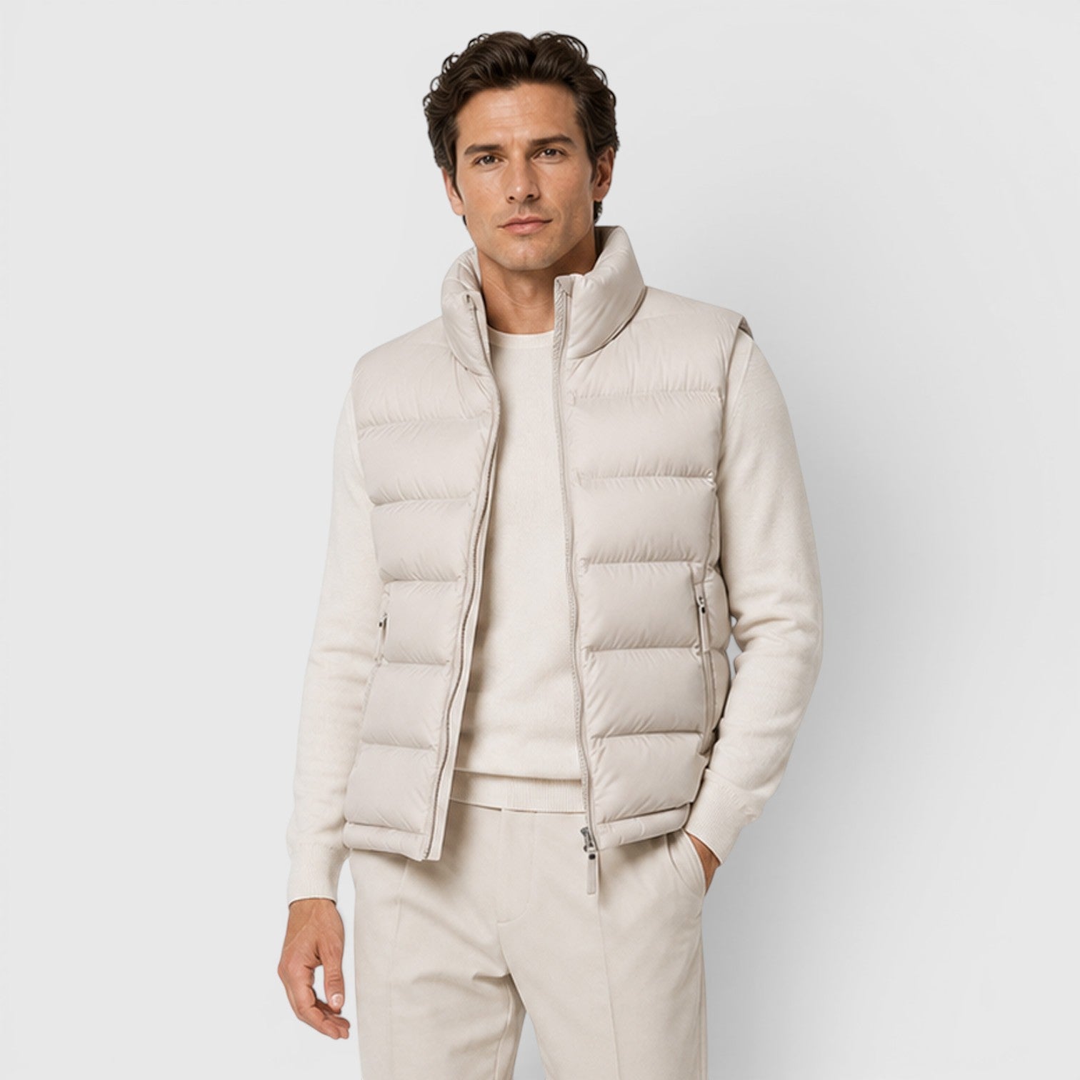 Monvaline | Men's Lightweight Puffer Gilet for Smart Casual Outfits