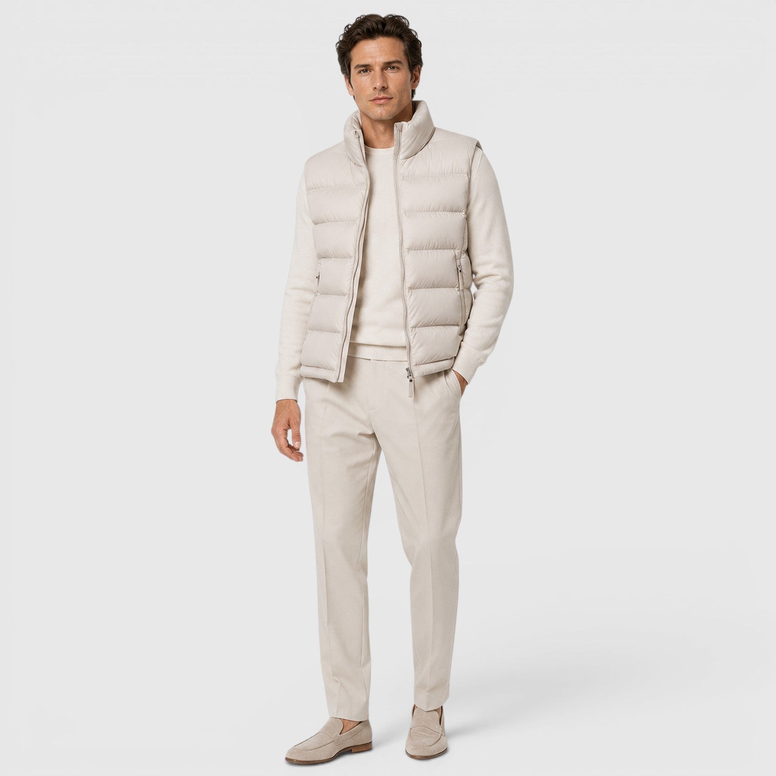 Monvaline | Men's Lightweight Puffer Gilet for Smart Casual Outfits