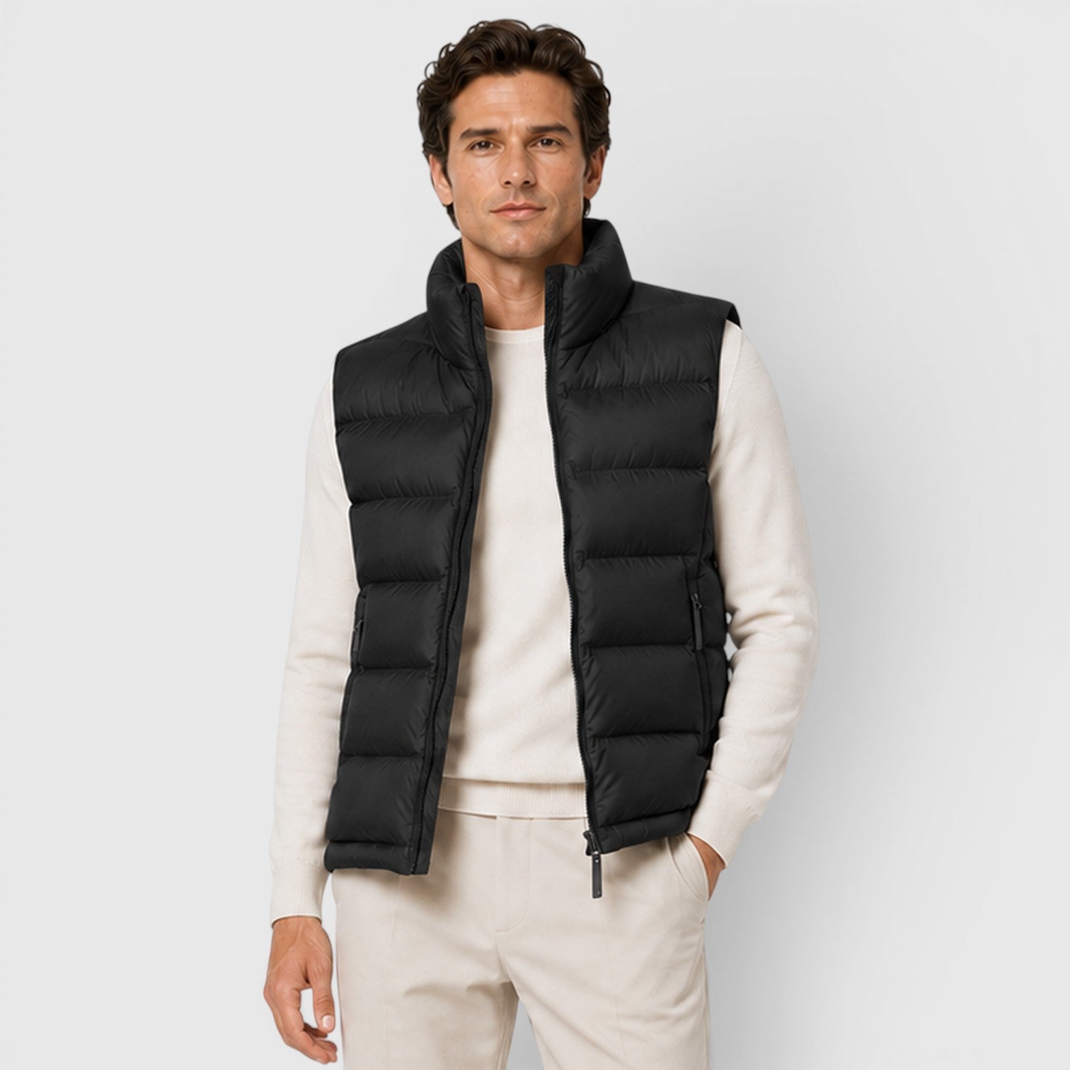 Monvaline | Men's Lightweight Puffer Gilet for Smart Casual Outfits