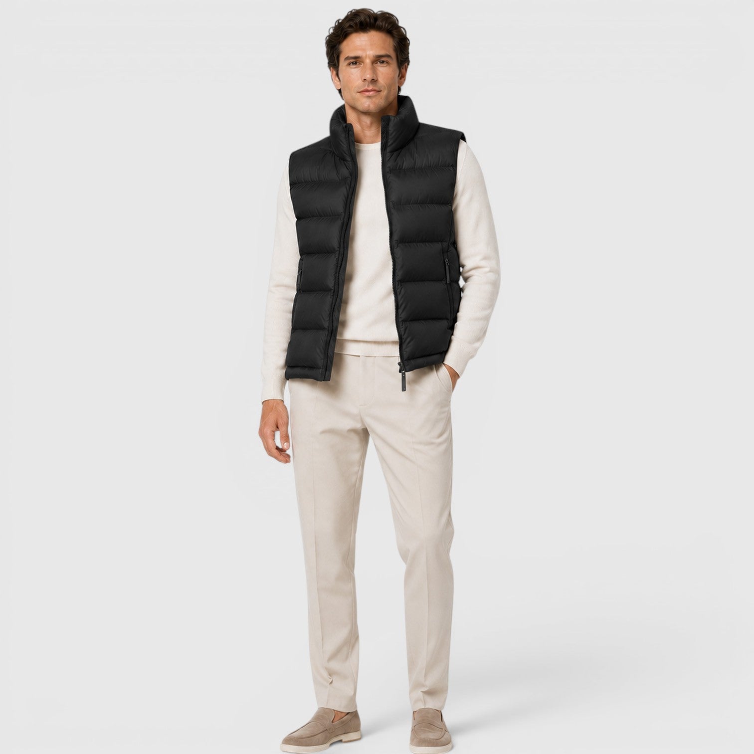 Monvaline | Men's Lightweight Puffer Gilet for Smart Casual Outfits