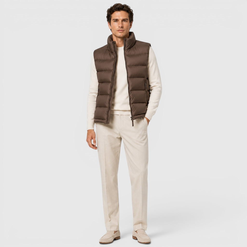 Monvaline | Men's Lightweight Puffer Gilet for Smart Casual Outfits