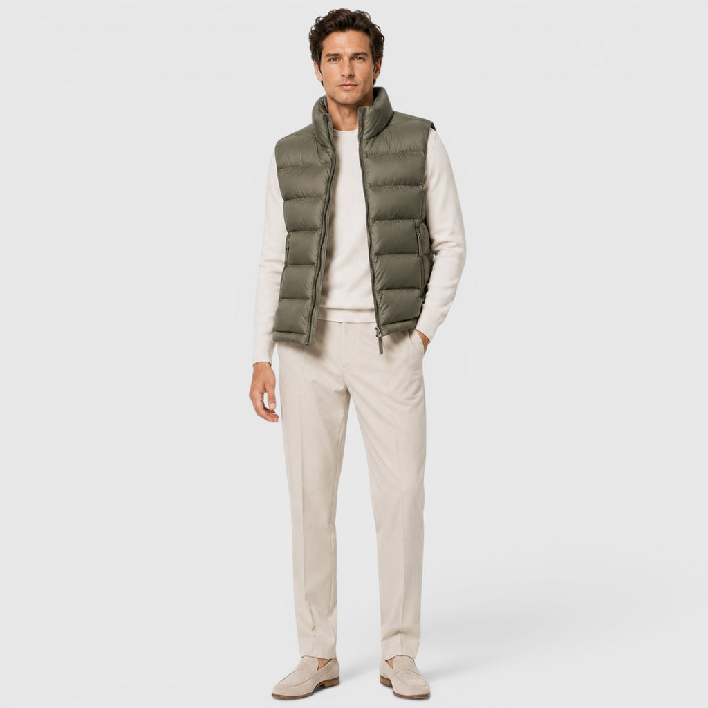 Monvaline | Men's Lightweight Puffer Gilet for Smart Casual Outfits