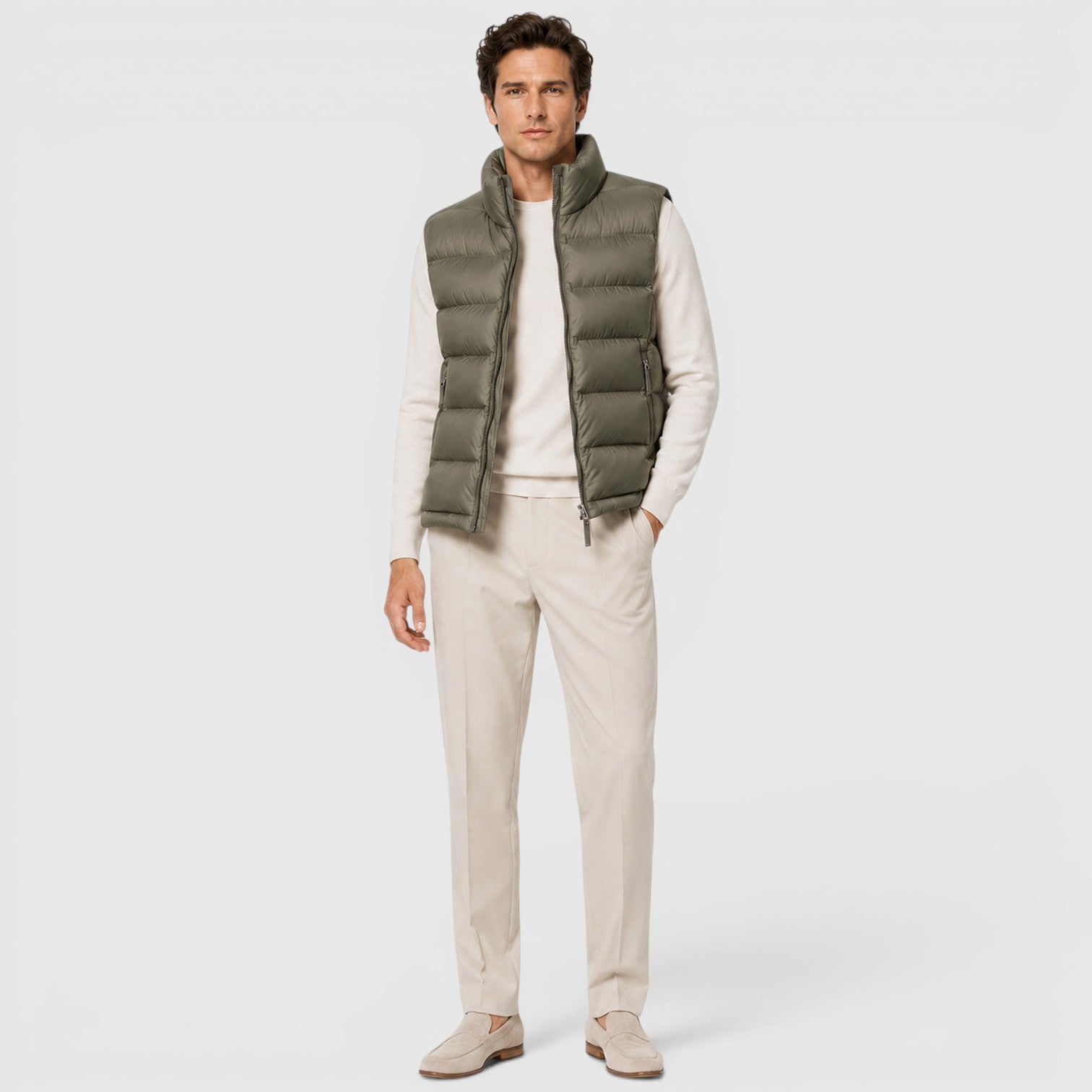 Monvaline | Men's Lightweight Puffer Gilet for Smart Casual Outfits