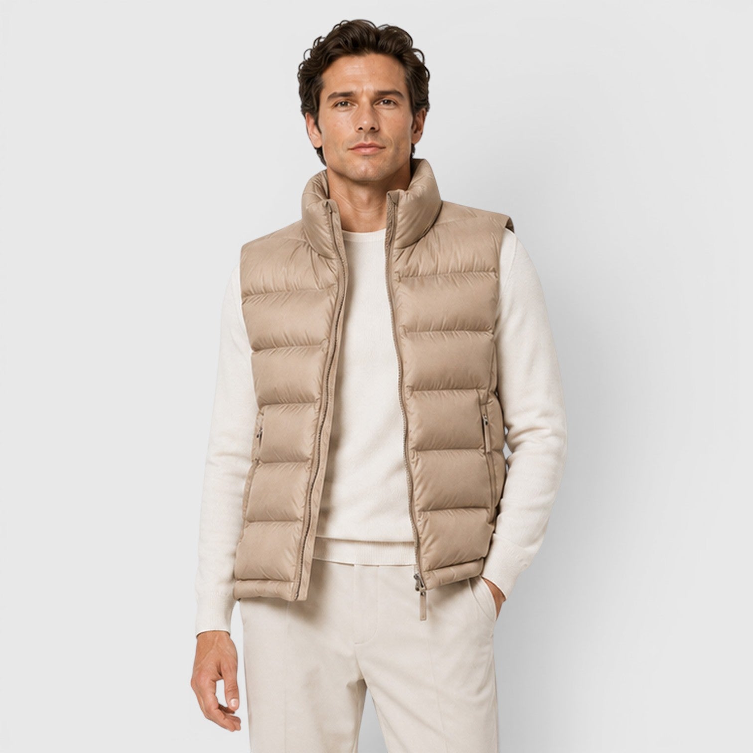 Monvaline | Men's Lightweight Puffer Gilet for Smart Casual Outfits
