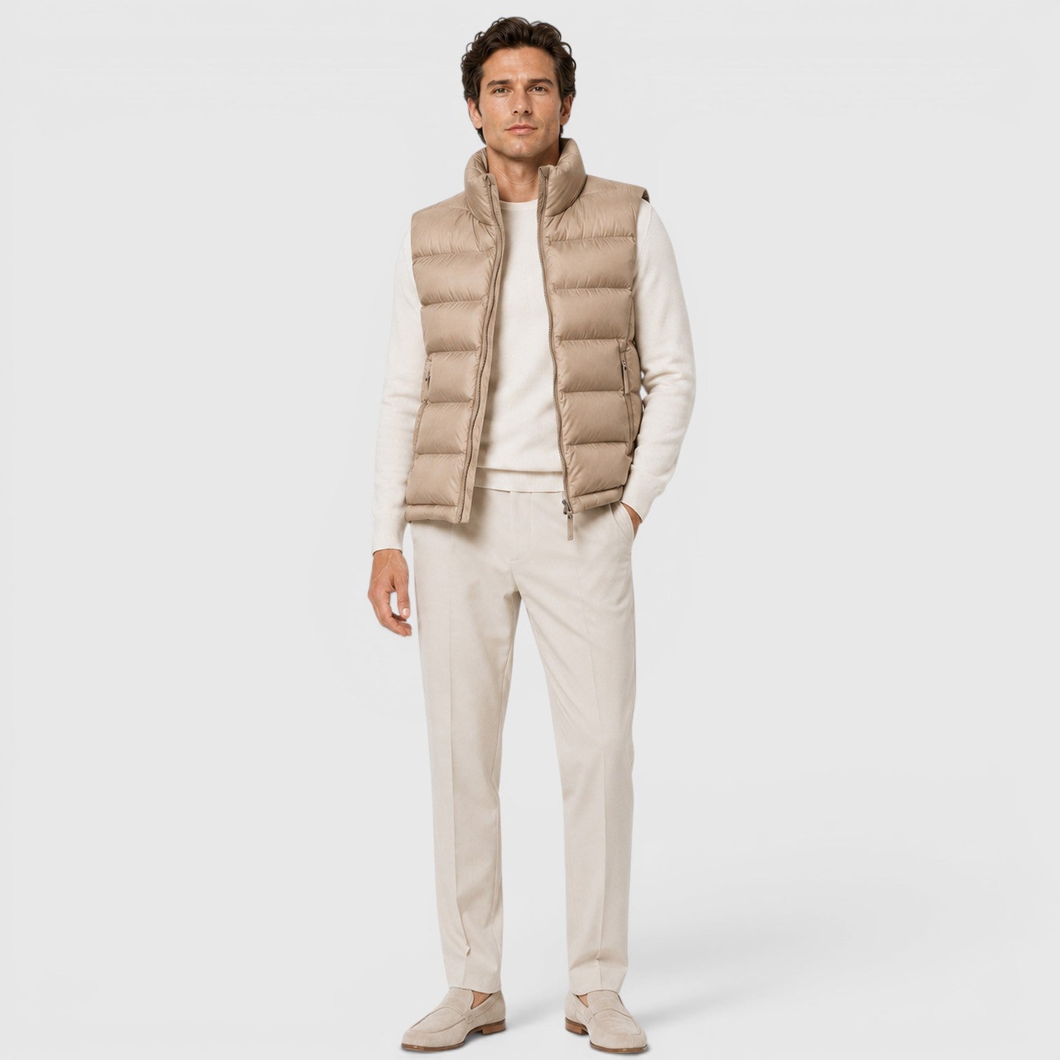 Monvaline | Men's Lightweight Puffer Gilet for Smart Casual Outfits