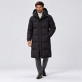 Monvaline | Men's Long Down Coat Waterproof Hooded Winter Parka