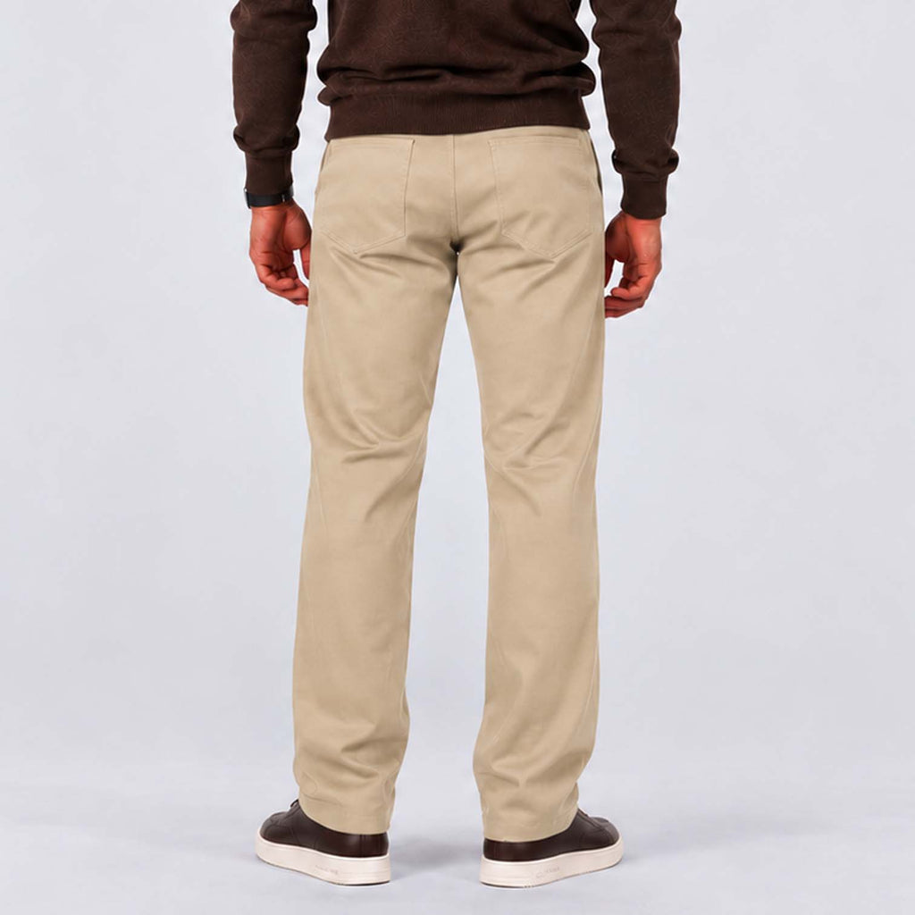 Monvaline | Men's Loose Fit Straight Leg Trousers Smart Casual