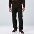 Monvaline | Men's Loose Fit Straight Leg Trousers Smart Casual