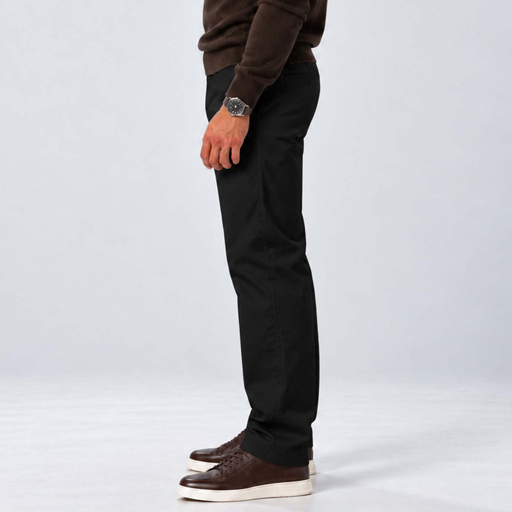 Monvaline | Men's Loose Fit Straight Leg Trousers Smart Casual
