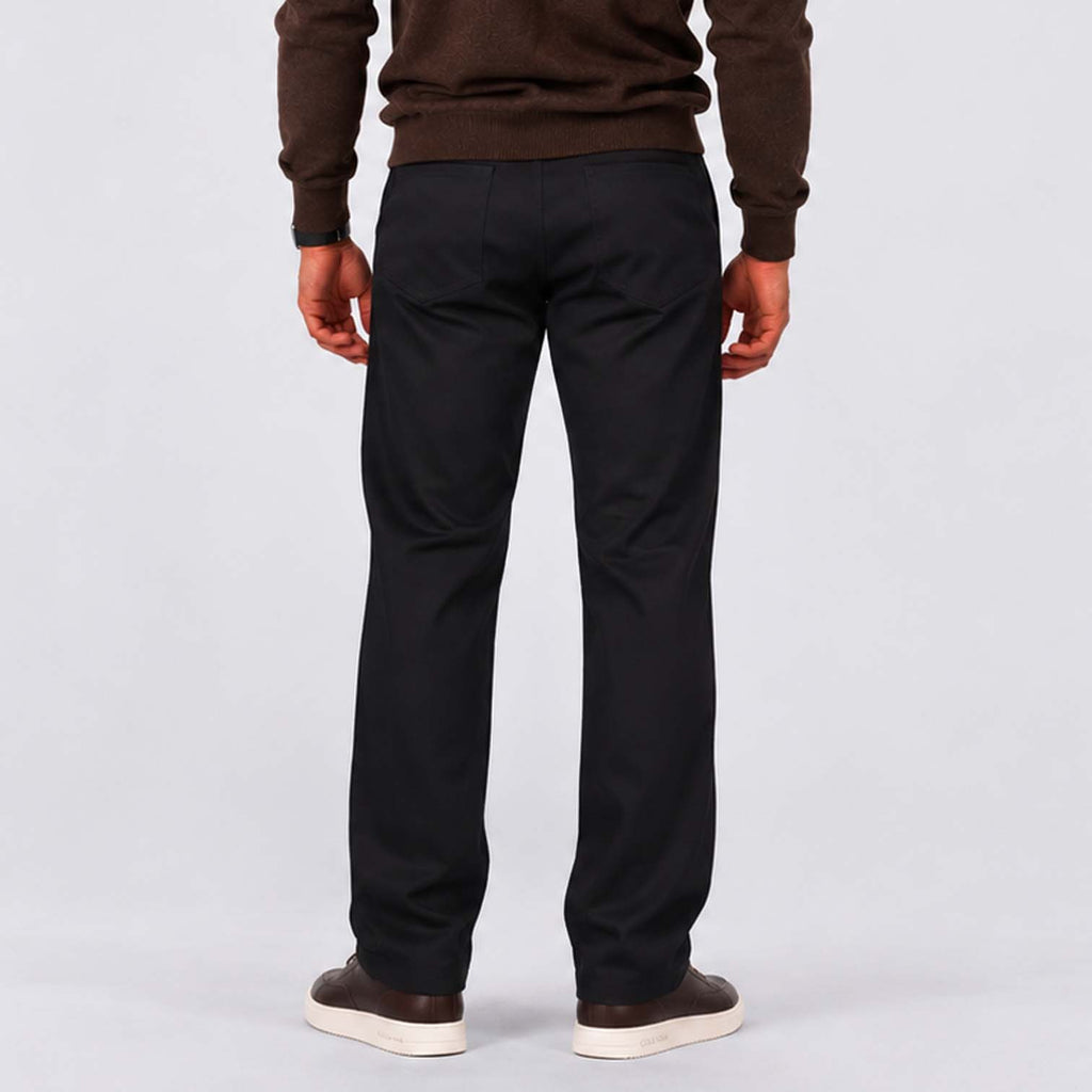 Monvaline | Men's Loose Fit Straight Leg Trousers Smart Casual