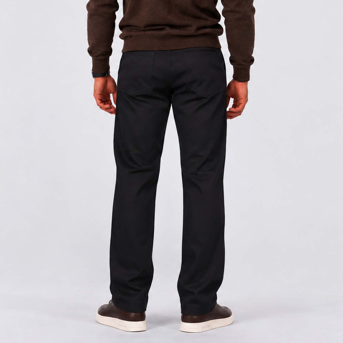 Monvaline | Men's Loose Fit Straight Leg Trousers Smart Casual