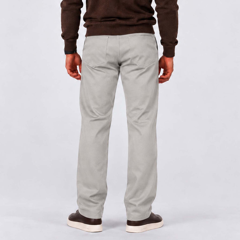 Monvaline | Men's Loose Fit Straight Leg Trousers Smart Casual