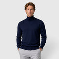 Monvaline | Men's Loose Warm Knit Smart Casual Turtle Neck Jumper